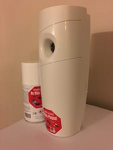 dispensador anti-moscas para bares, restaurantes