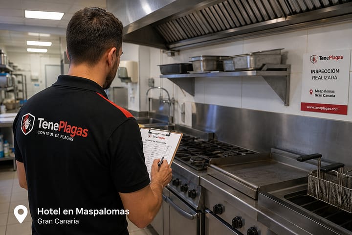 Control de plagas en hotel de Maspalomas — TenePlagas Gran Canaria
